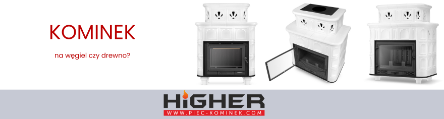 Kominek Salzburg w kolorze białym