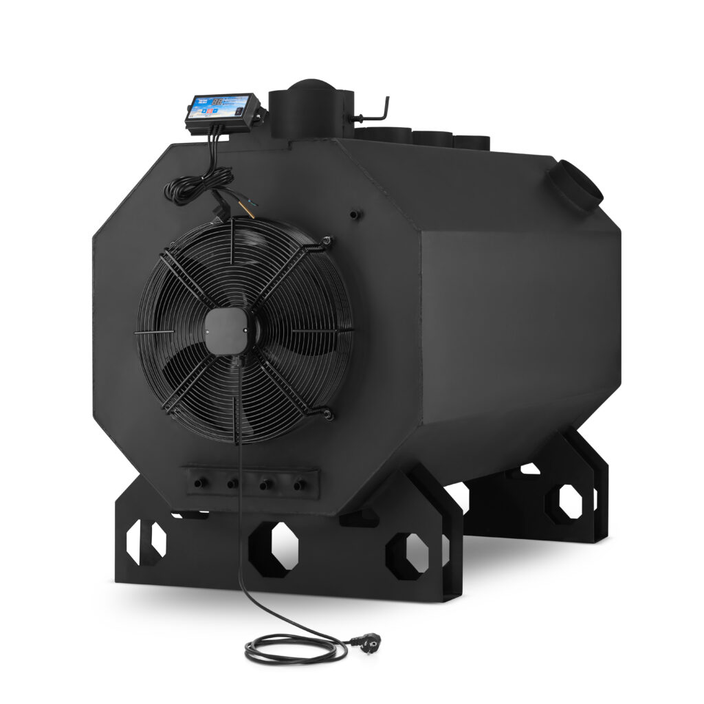 piec nadmuchowy OKTAGON widok z tyłu