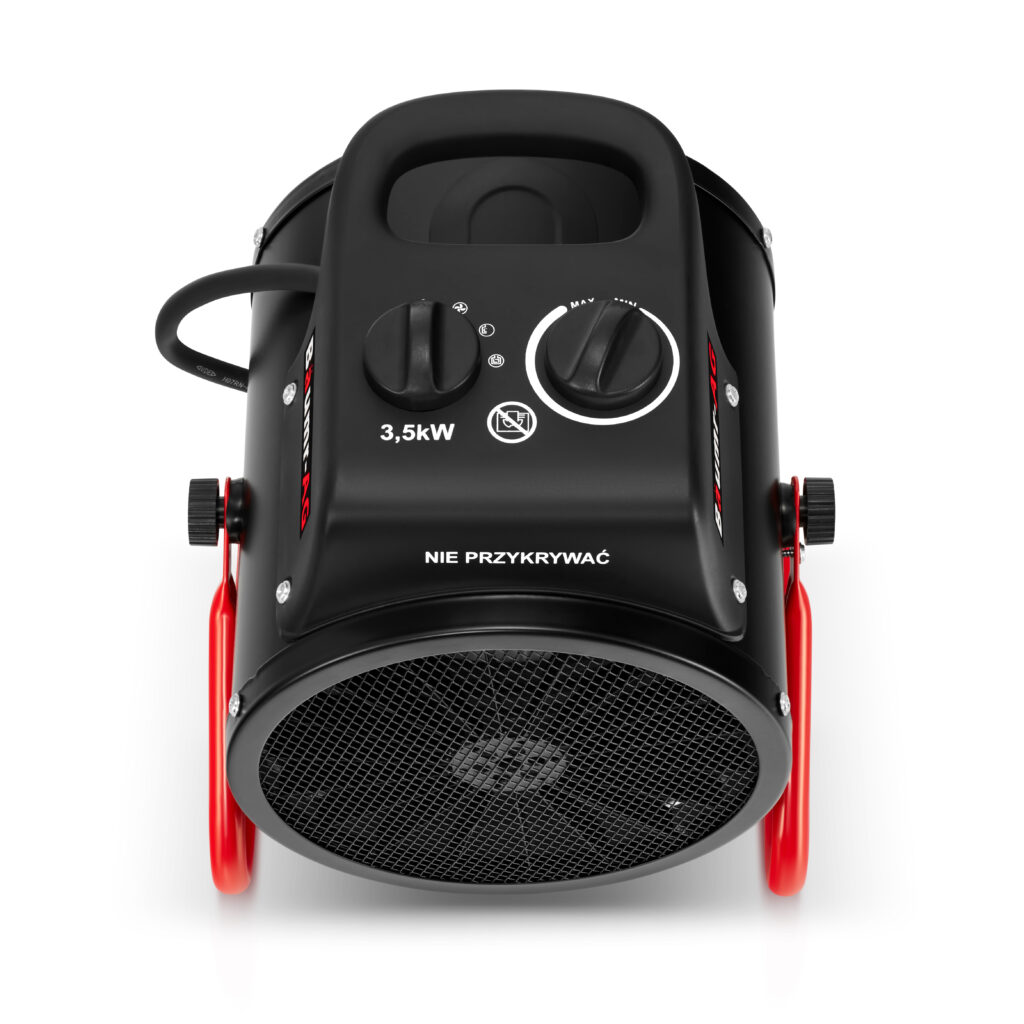 nagrzewnica 3,5 kW widok na pokrętła