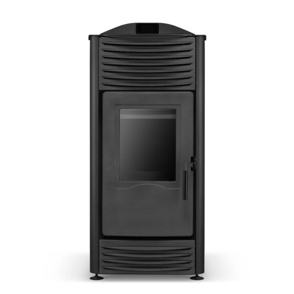 Piec kominek kocioł z płaszczem wodnym na pellet TOBY 15 kW czarny A++