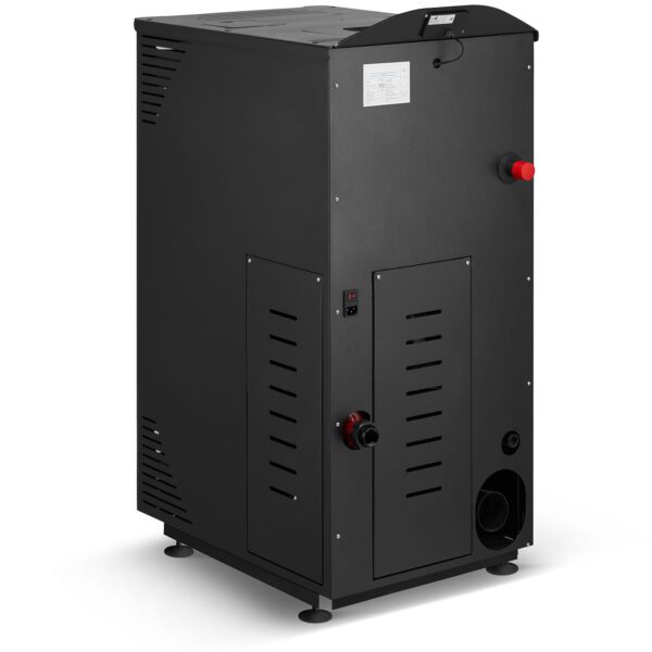 Piec kominek kocioł z płaszczem wodnym na pellet TOBY 15 kW czarny A++