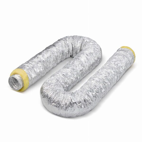 Rura wentylacyjna aluminiowa izolowana elastyczna spiro kanał przewód rekuperacja 100 mm 5 m